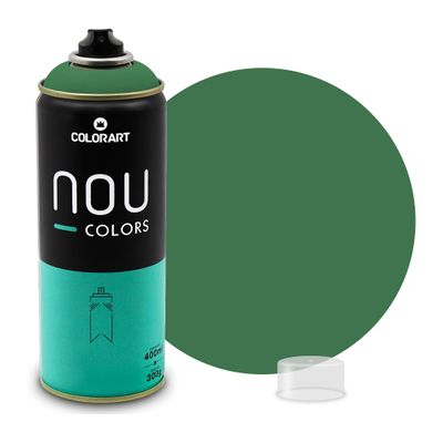 Tinta Spray Colorart Nou Colors para Grafiteiros - 400ml - Verde Escuro