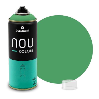 Tinta Spray Colorart Nou Colors para Grafiteiros - 400ml - Verde Menta