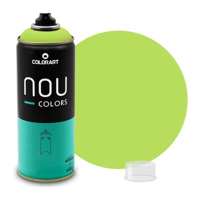 Tinta Spray Colorart Nou Colors para Grafiteiros - 400ml - Verde Mundano