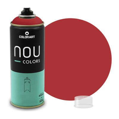 Tinta Spray Colorart Nou Colors para Grafiteiros - 400ml - Vermelho