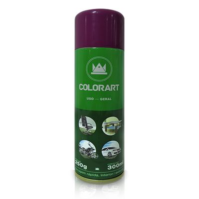 Tinta Spray Colorart Uso Geral 300ml - Roxo Dakar
