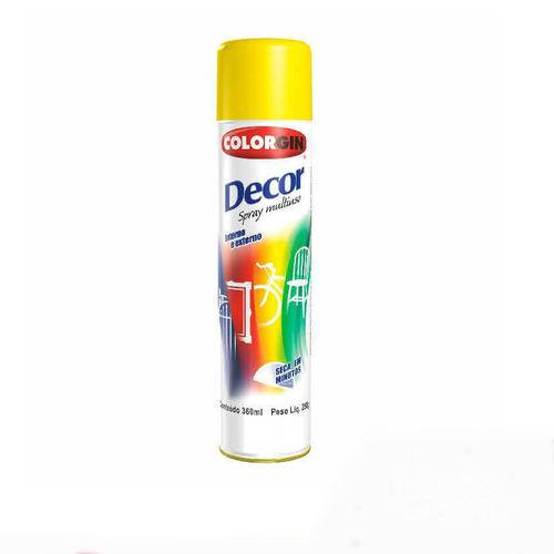 Tinta Spray Decor 8591 Amarelo 250gr Colorgin