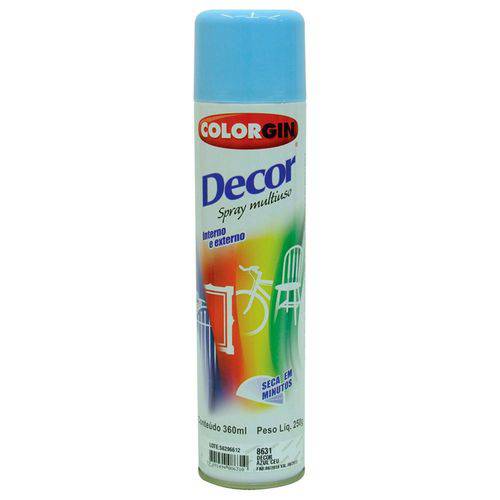 Tinta Spray Decor 8631 Azul Ceu 250gr Colorgin