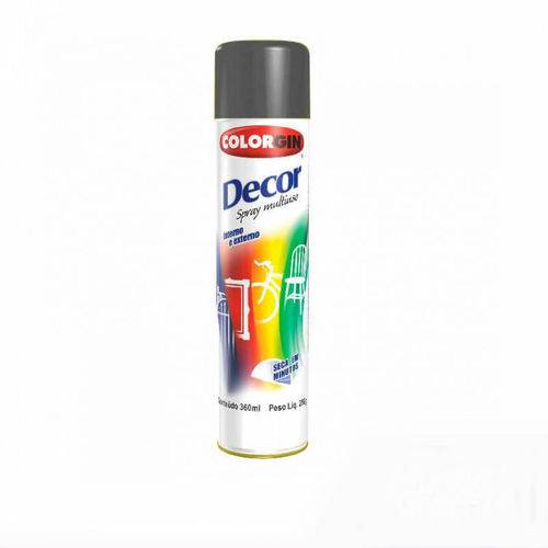 Tinta Spray Decor 8661 Grafite Metalico 250gr Colorgin