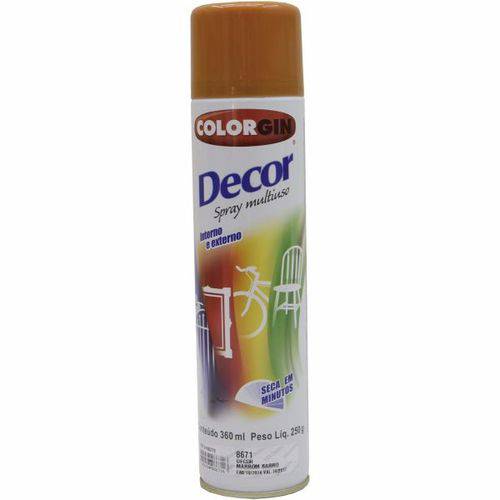 Tinta Spray Decor 8671 Marrom Barro 250gr Colorgin