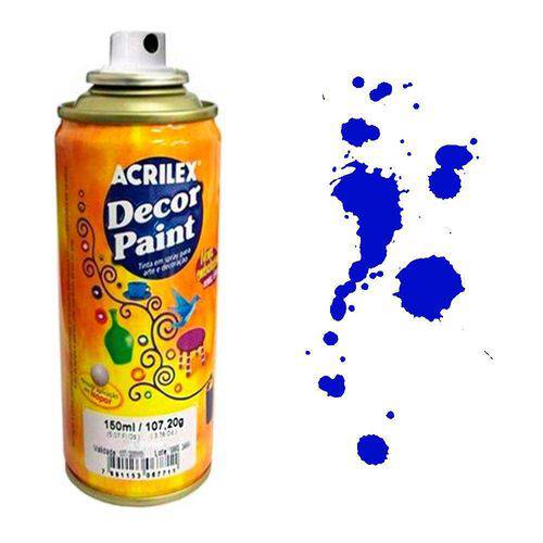 Tinta Spray Decor Paint Acrilex 150 Ml Azul - 521