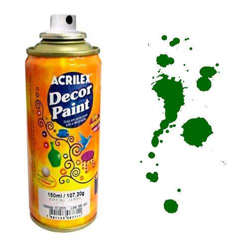 Tinta Spray Decor Paint Acrilex 150 Ml Verde - 524