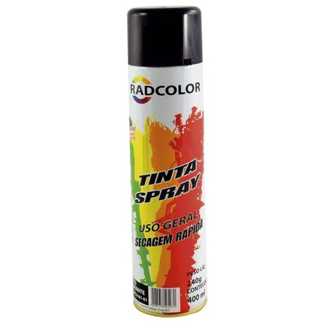 Tinta Spray - DIVERSOS Preto Bilhante - 1959 / 2016 - 198086 - 2101 5503590 (198086)