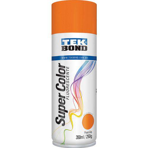Tinta Spray Laranja Fluorescente 350ml/250 Tekbond Unidade