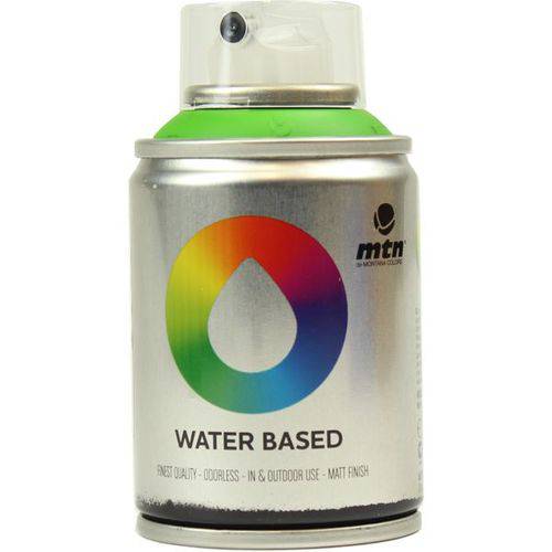 Tinta Spray Montana Colors Mtn Water Based 100 Ml Brilliant Green Rv-6018