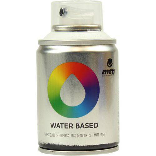 Tinta Spray Montana Colors Mtn Water Based 100 Ml Titanium White Rv-9010