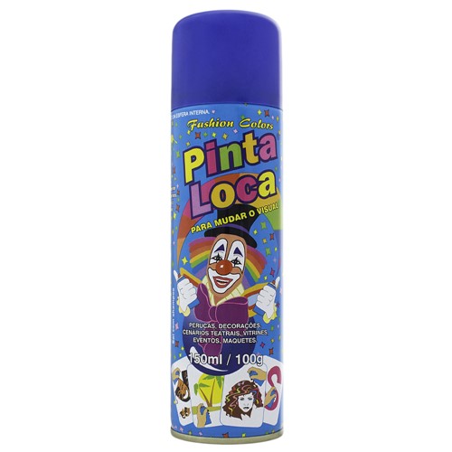 Tinta Spray para Cabelo Pinta Loca Azul com 150ml