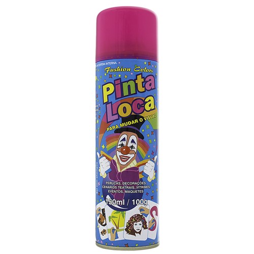 Tinta Spray para Cabelo Pinta Loca Rosa Flash com 150ml