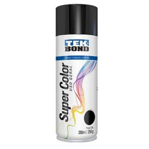 Tinta Spray Preta Brilhante Tekbond 350ml