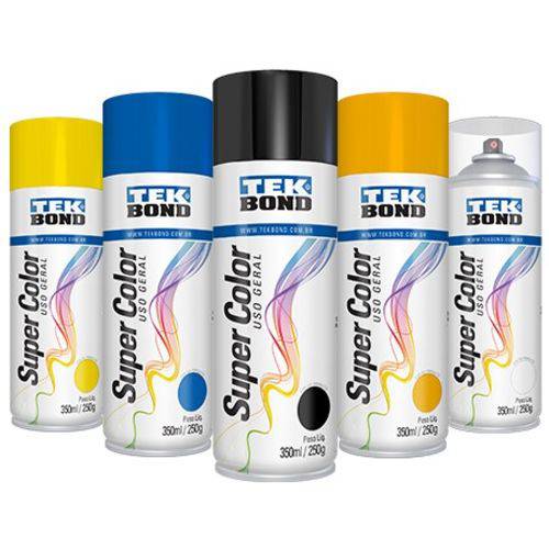 Tinta Spray Preto Fosco 350 Ml - 250 Gr - Tek Bond