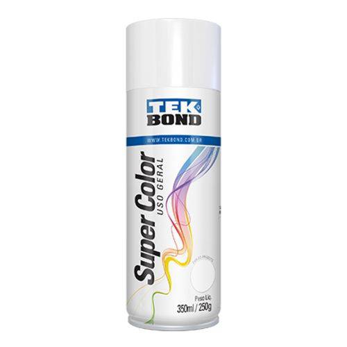 Tinta Spray Super Color 350ml Branco Brilhante - Tek Bond