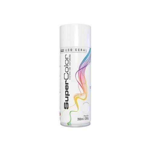 Tinta Spray Super Color Branco Brilhante 350Ml/250G Tekbond