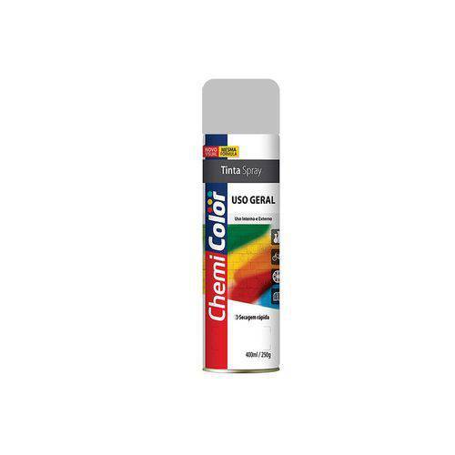 Tinta Spray Uso Geral Cinza Claro Chemicolor 400 Ml