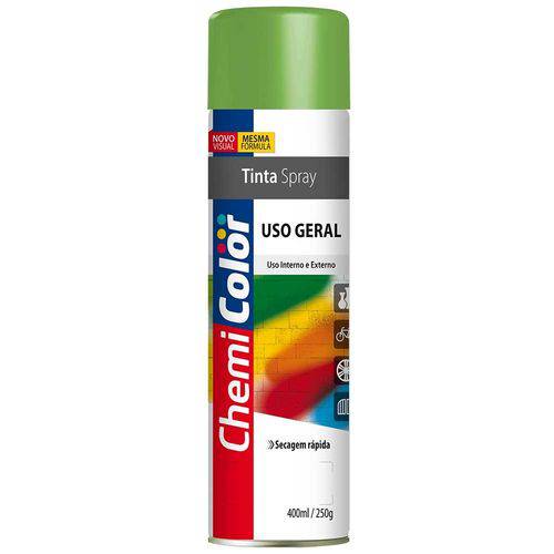 Tinta Spray Uso Geral Verde Claro 400ml Chemicolor