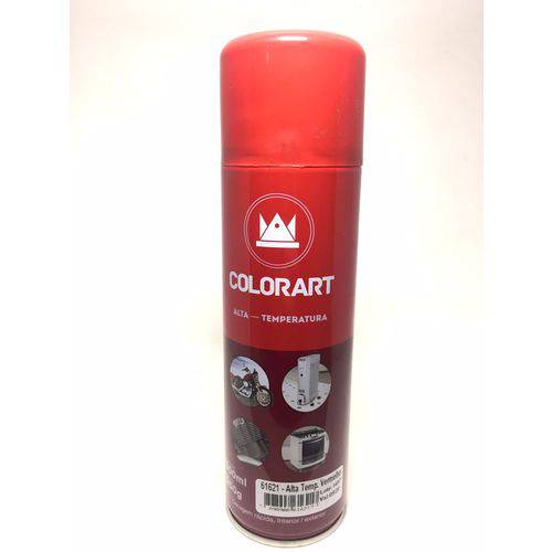 Tinta Spray Vermelho Alta Temperatura 600ºc Colorart Moto