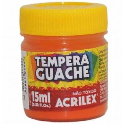Tinta Tempera Guache 15ml - Laranja
