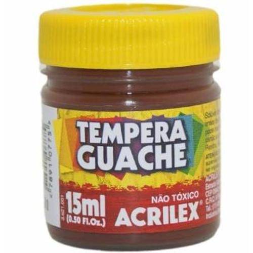Tinta Tempera Guache 15ml - Marrom