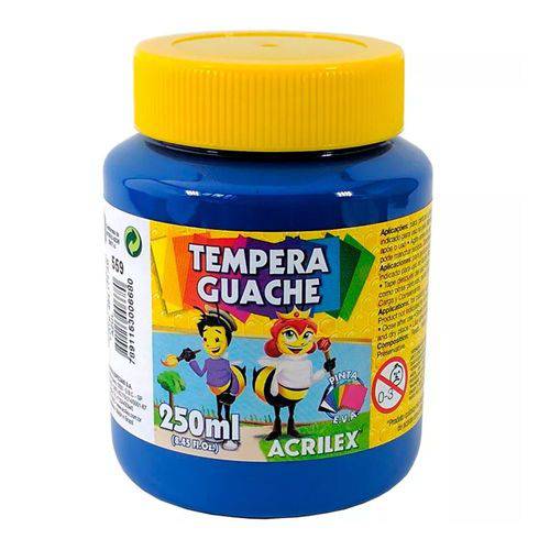 Tinta Tempera Guache 250ml Azul 559 Acrilex