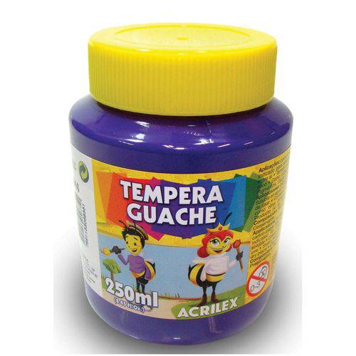 Tinta Tempera Guache Violeta 250ml - Acrilex