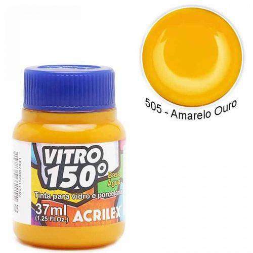 Tinta Vidro 150 - 37ml - Amarelo Ouro - 505 - Acrilex