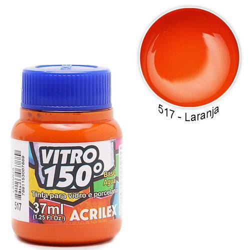 Tinta Vitral Acrilex 150 037 Ml Laranja