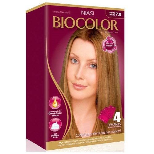 Tintura Biocolor Coloração Creme Louro 7.0 Mini Kit