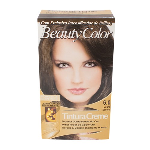 Tintura Creme Beauty Color Louro Escuro 6.0 Kit