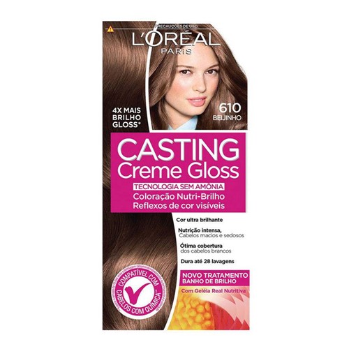 Tintura Creme Casting Creme Gloss L'oréal Beijinho 610 Kit