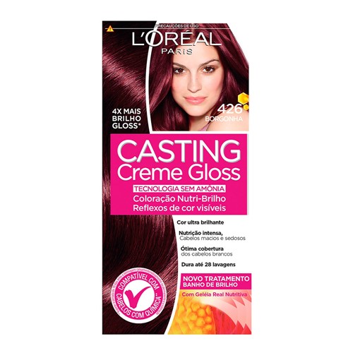 Tintura Creme Casting Creme Gloss L'oréal Borgonha 426 Kit
