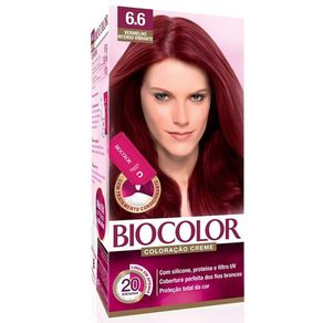 Tintura Vermelho Intenso Vibrante Mini Kit Biocolor 6.6
