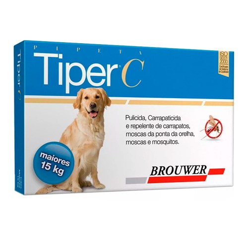 Tiper C Brouwer para Cães Acima de 15kg com 1 Pipeta de 4,0ml