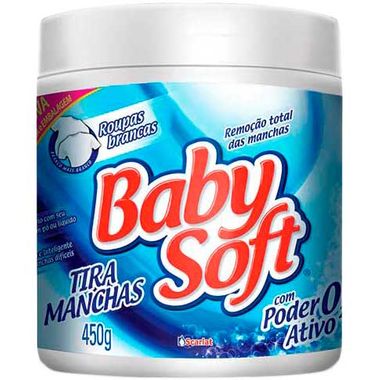 Tira Mancha Baby Soft Roupas Brancas 450g