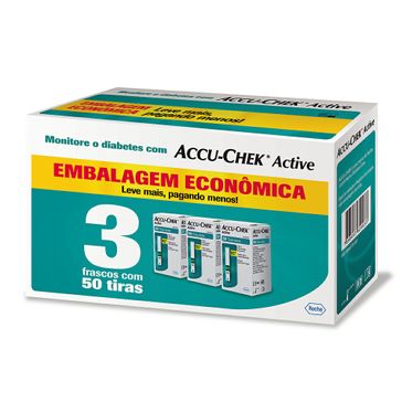 Accu-Chek Active Embalagem Econômica 3 Frascos 50 Tiras