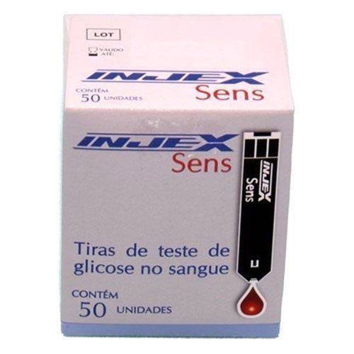 Tiras de Teste de Glicemia Injex - 50 Unidades