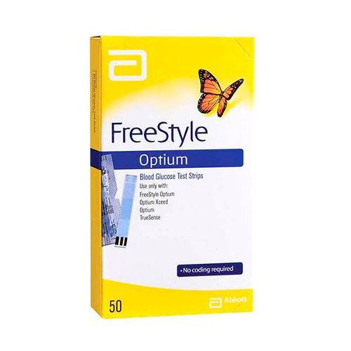 Tiras para Teste de Glicemia Freestyle Optium C/ 50