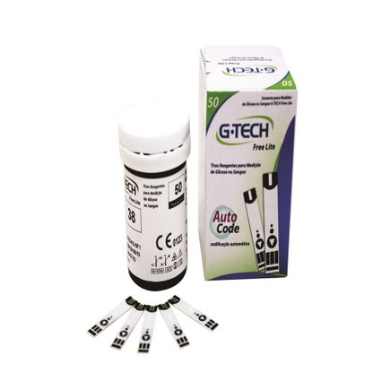 Tiras Reagentes - G-Tech - Free Lite 50 Unidades