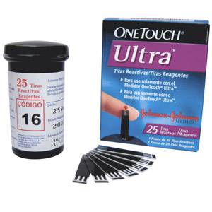 Tiras Reagentes OneTouch Ultra FastDraw C/ 25 Unid. - Johnson & Johson Medical