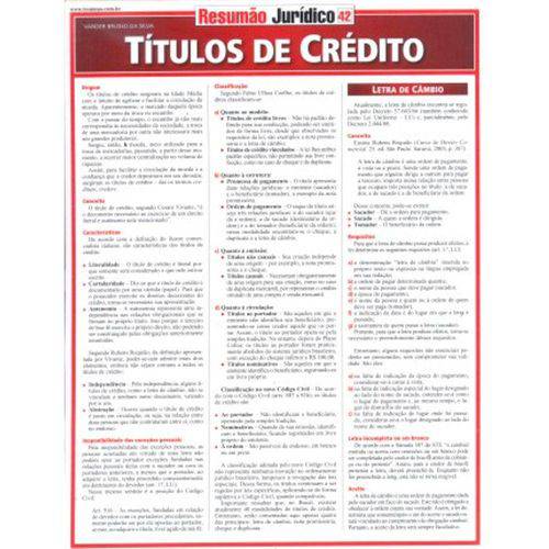 Titulos de Credito - Colecao Resumao Juridico