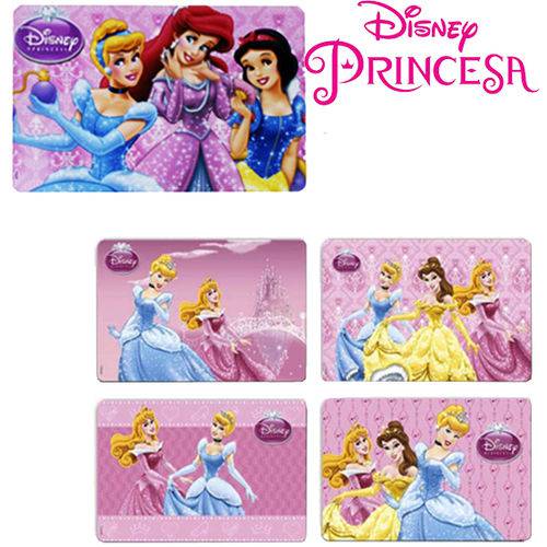 Toalha Americano de Plastico Princesas Estampa Sortidas 30x43cm