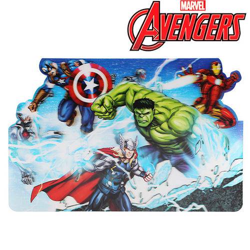 Toalha Americano de Plastico Vingadores Avengers 3d 43x28cm