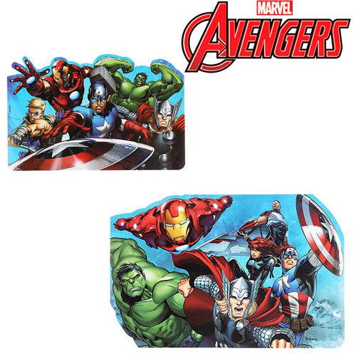 Toalha Americano de Plastico Vingadores Avengers Sortidos 43 5x28 5cm