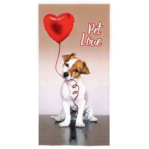 Toalha Aveludada Pet Love 61390 - Lepper - Bege