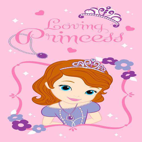 Toalha Banho Estampa Princess Loving Linha Disney Light 70x1,20 - Santista