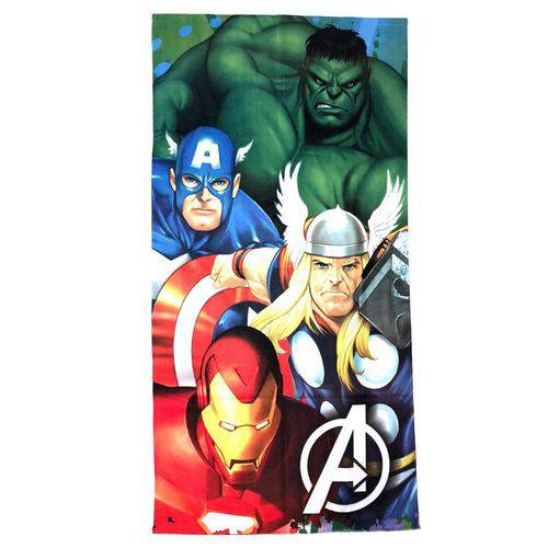 Toalha de Banho Avengers Felpuda Infantil Personagens