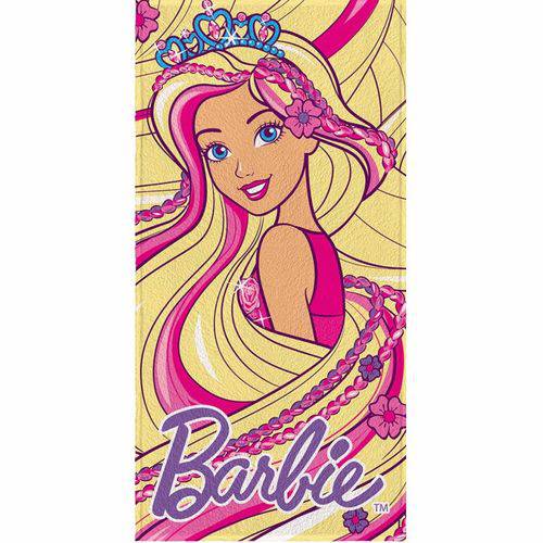 Toalha de Banho Barbie Felpuda Infantil Full Print